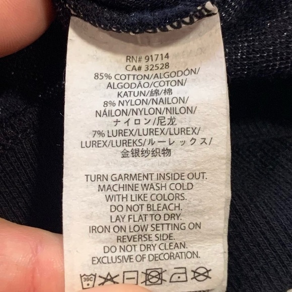 Authentic Armani Exchange 3/4 Sleeve Crewneck Sweater, Size  L - Picture 4 of 9